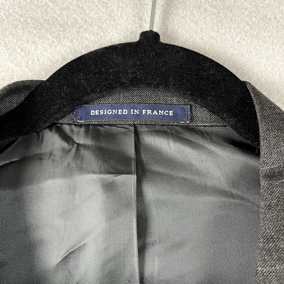 Loro Piana Daniel Cremieux Wool Blazer Mens 48R Gray Windowpane Classic Career - Picture 9 of 16